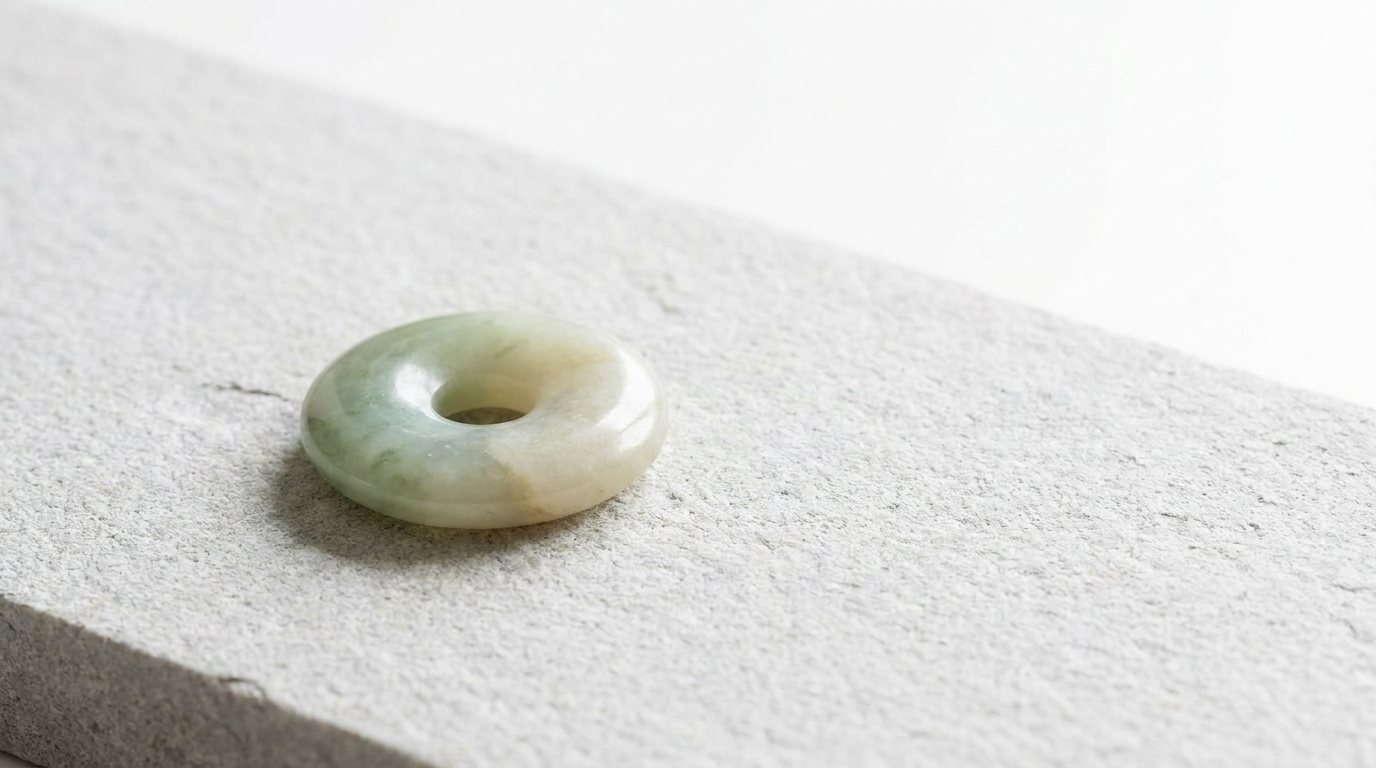 A small jade pendant kept from birth
